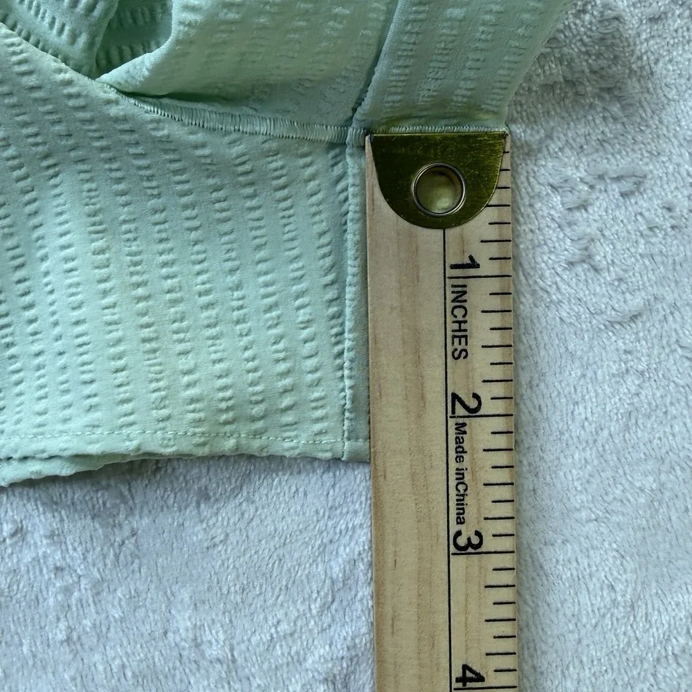 Offline by Aerie Real Me Crossover Shorts Mint Green Ribbed Athletic M